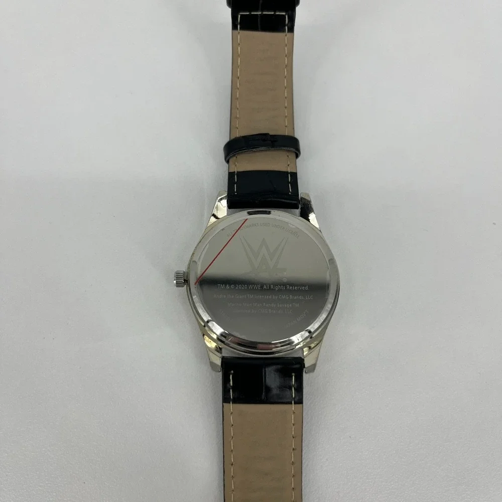 WWE Brock Lesnar Watch Men's Size Black Leather Band Game Time New